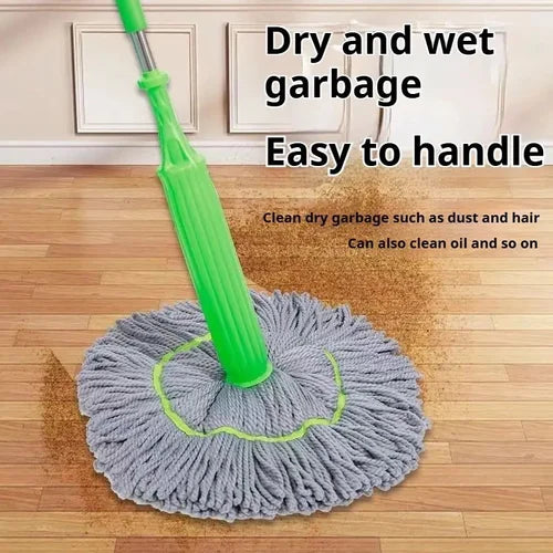 Self-Twisting Water Rotating Mop | 360° Spin, Hands-Free, Super Absorbent